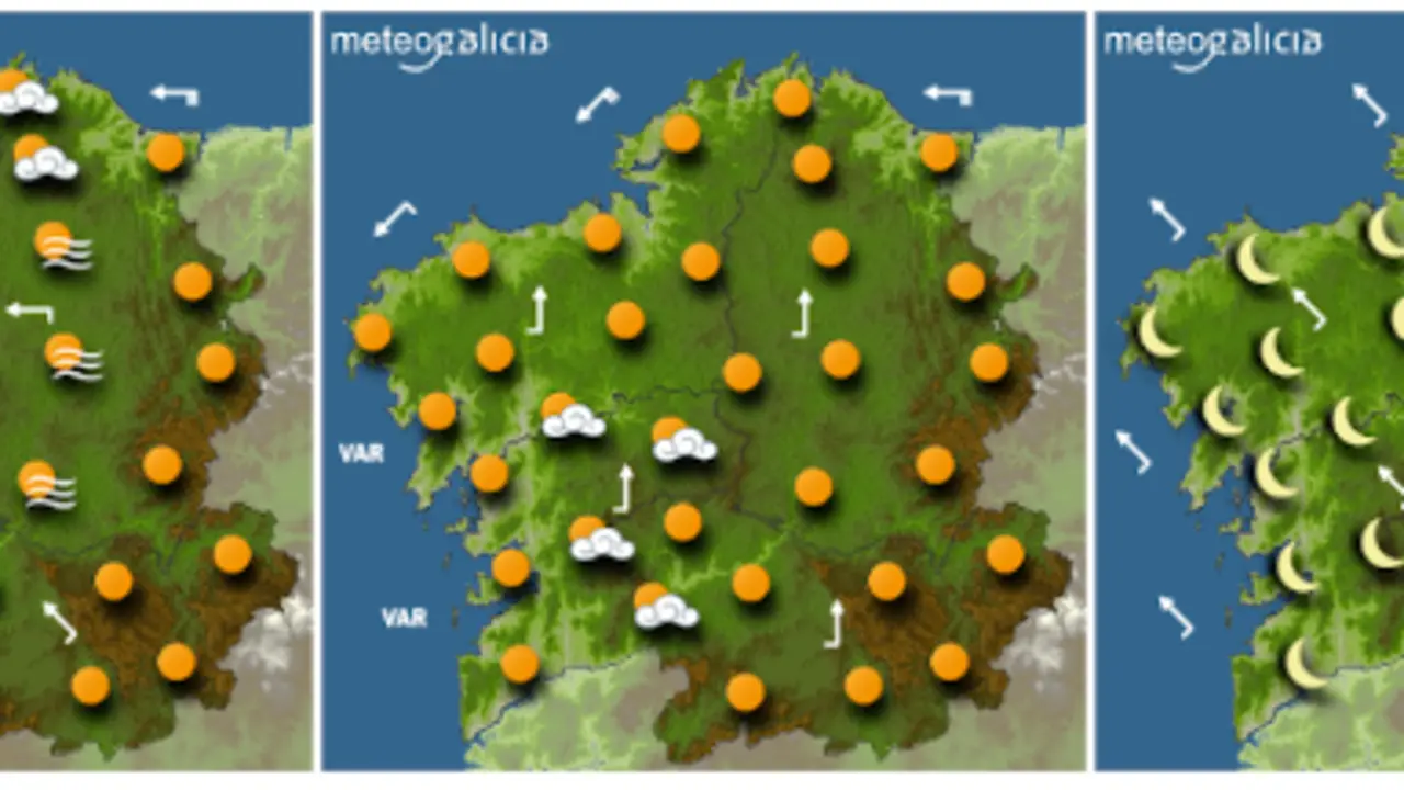 A previsión para este venres. METEOGALICIA