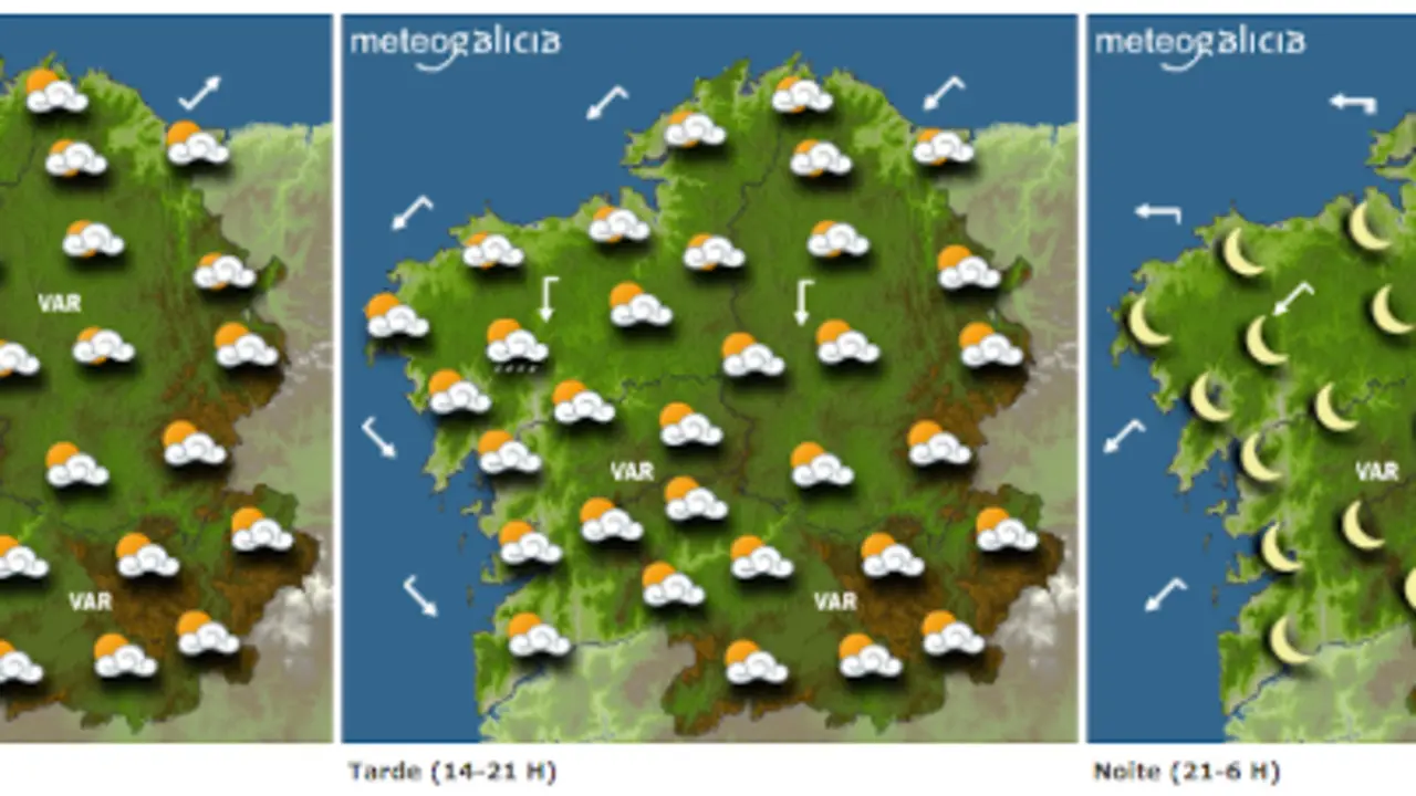 Previsión para este luns. METEOGALICIA