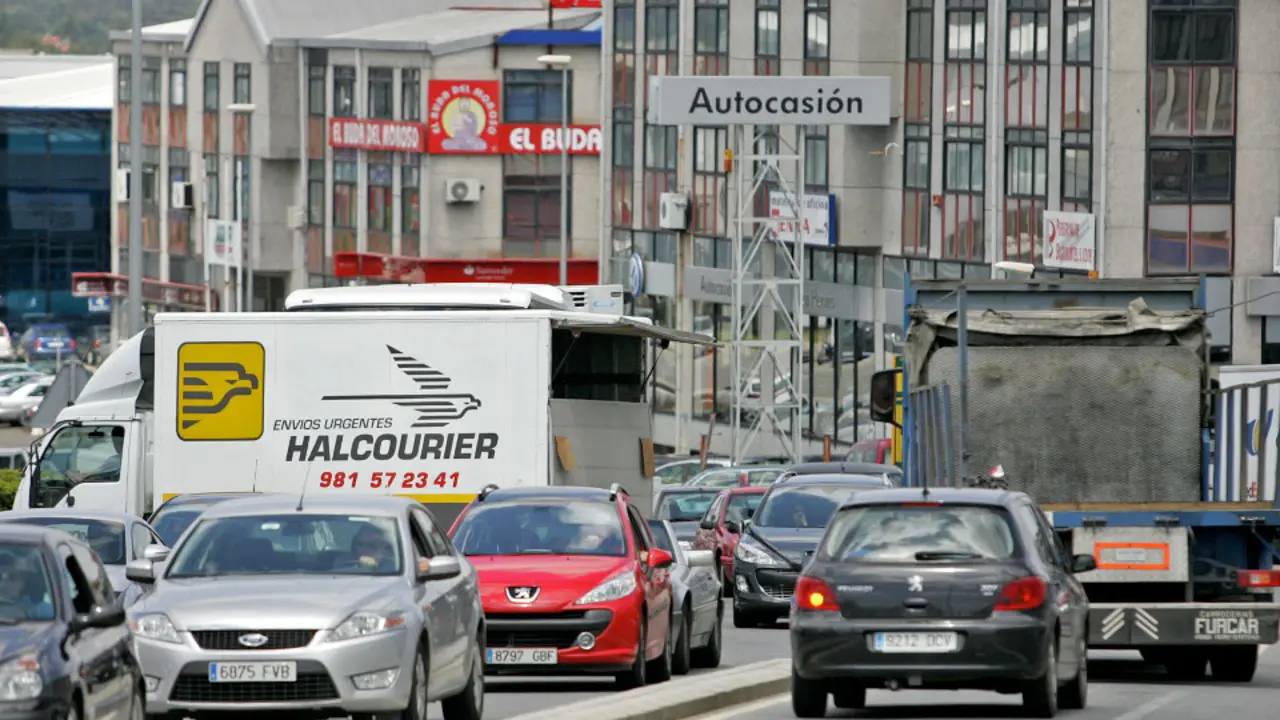 El polígono del Tambre, en Santiago. ARCHIVO