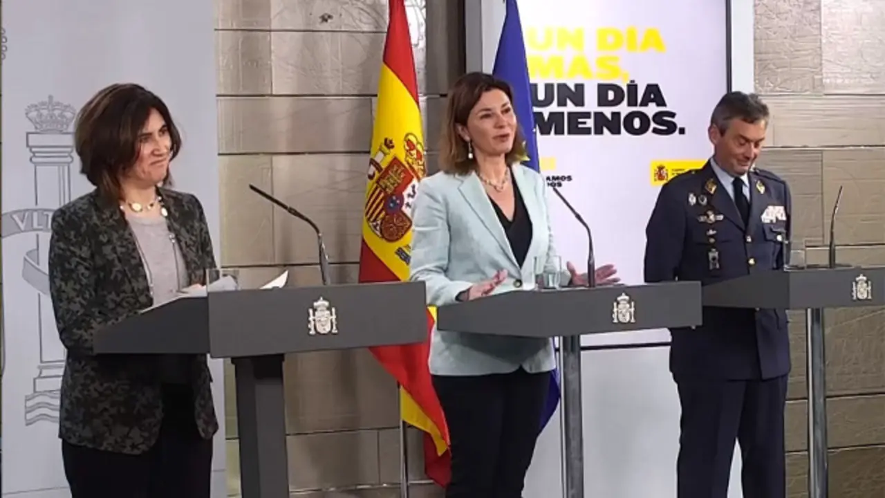 Montero, Sierra y el general Villarroya. EFE