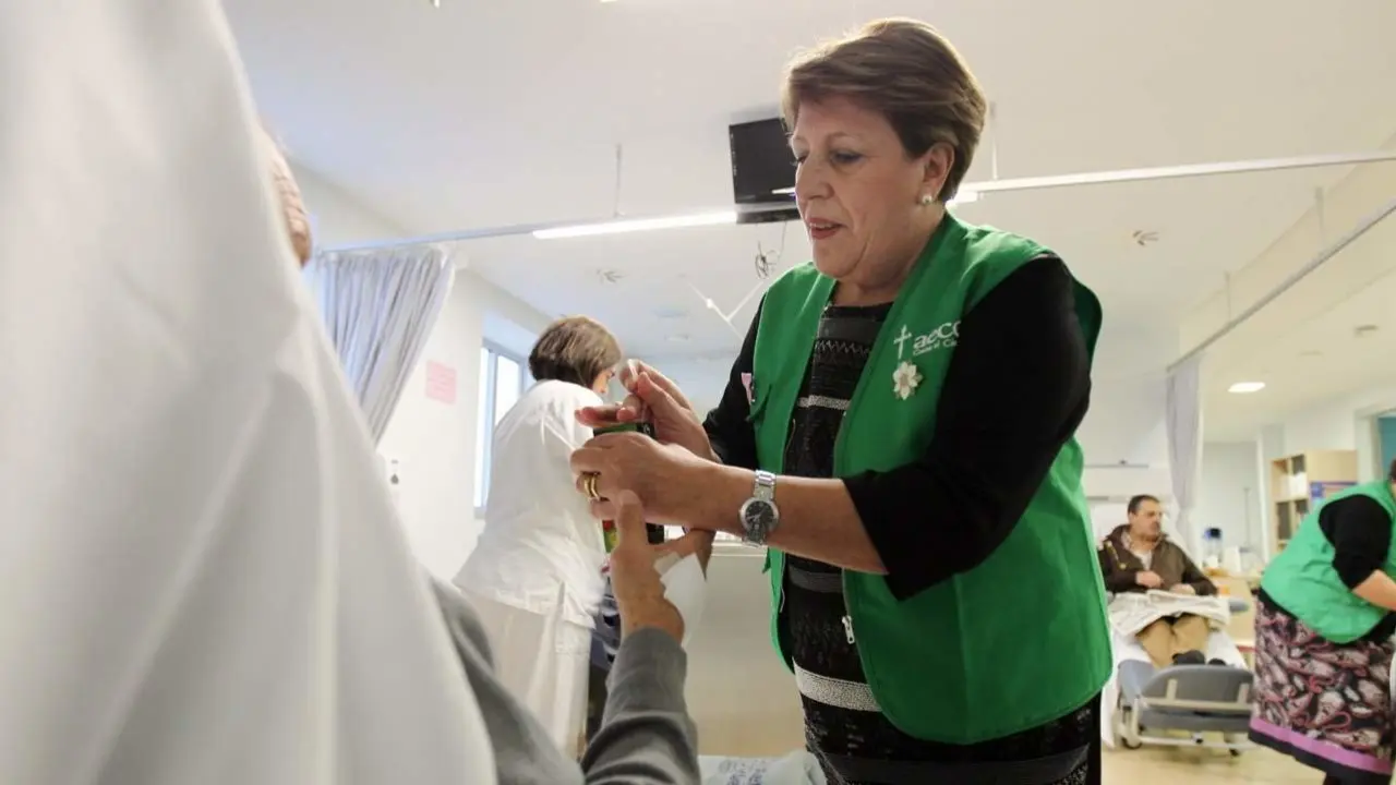 Sala de quimioterapia del Hula, donde apoyan voluntarias de la Aecc. SEBAS SENANDE (ARCHIVO)