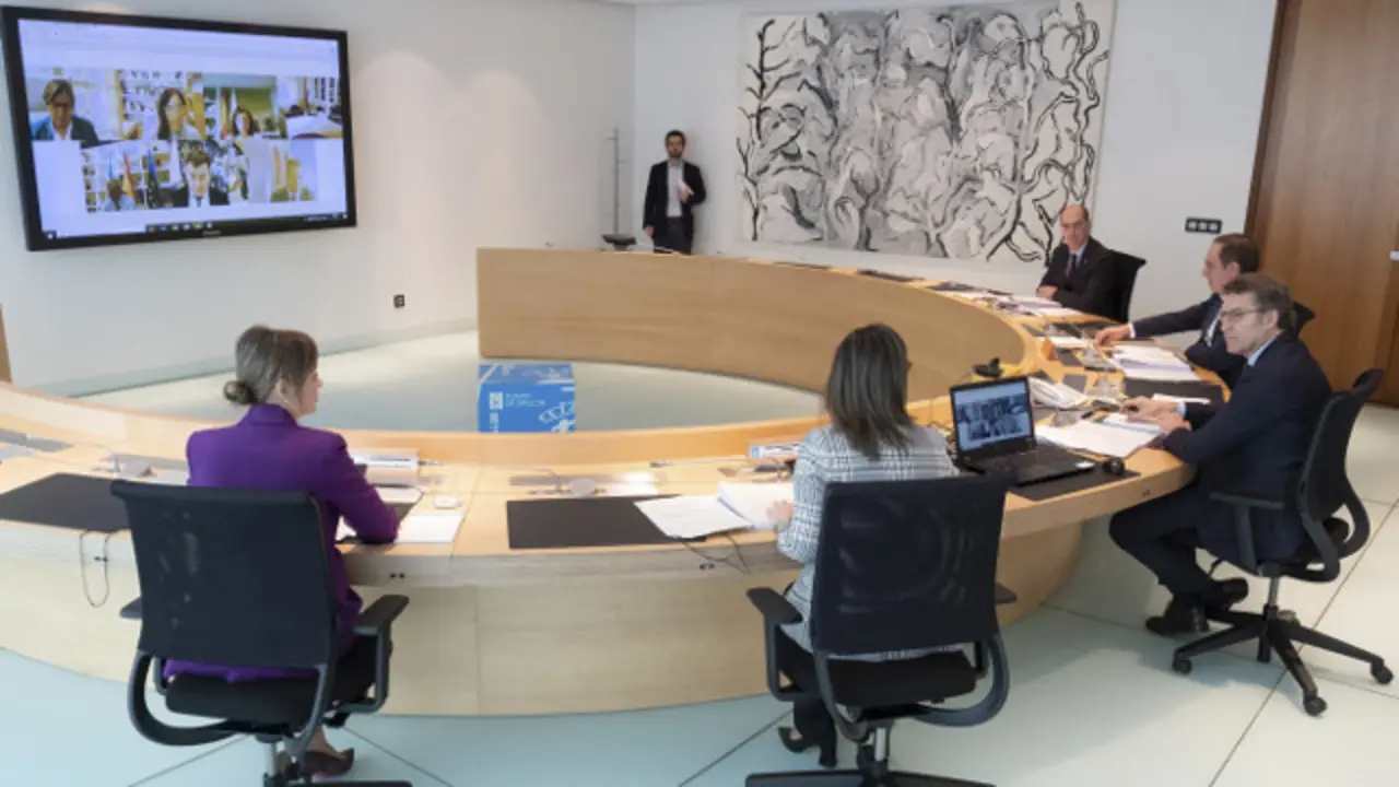 Reunión del consello da Xunta. DAVID CABEZÓN