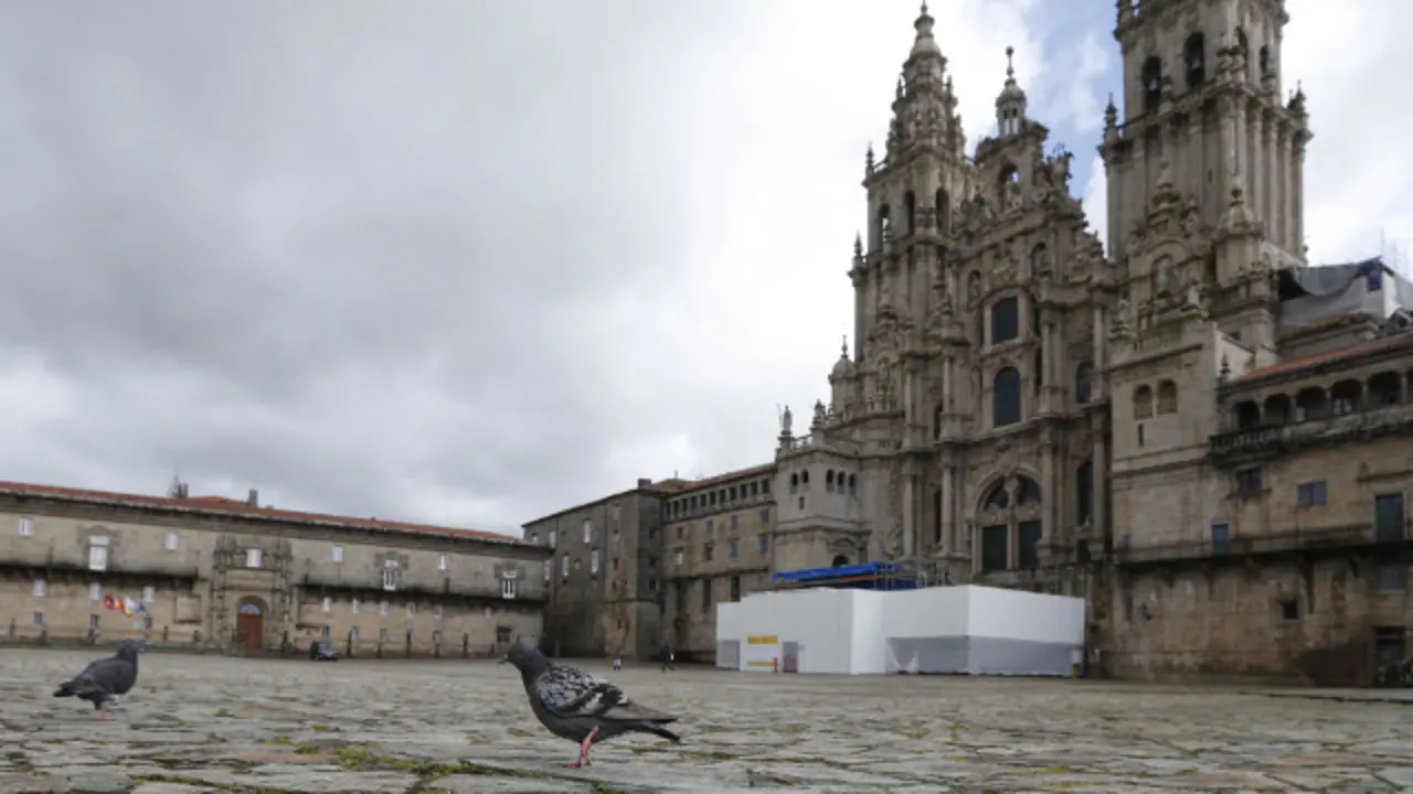 El Obradoiro, vacío. LAVANDEIRA JR