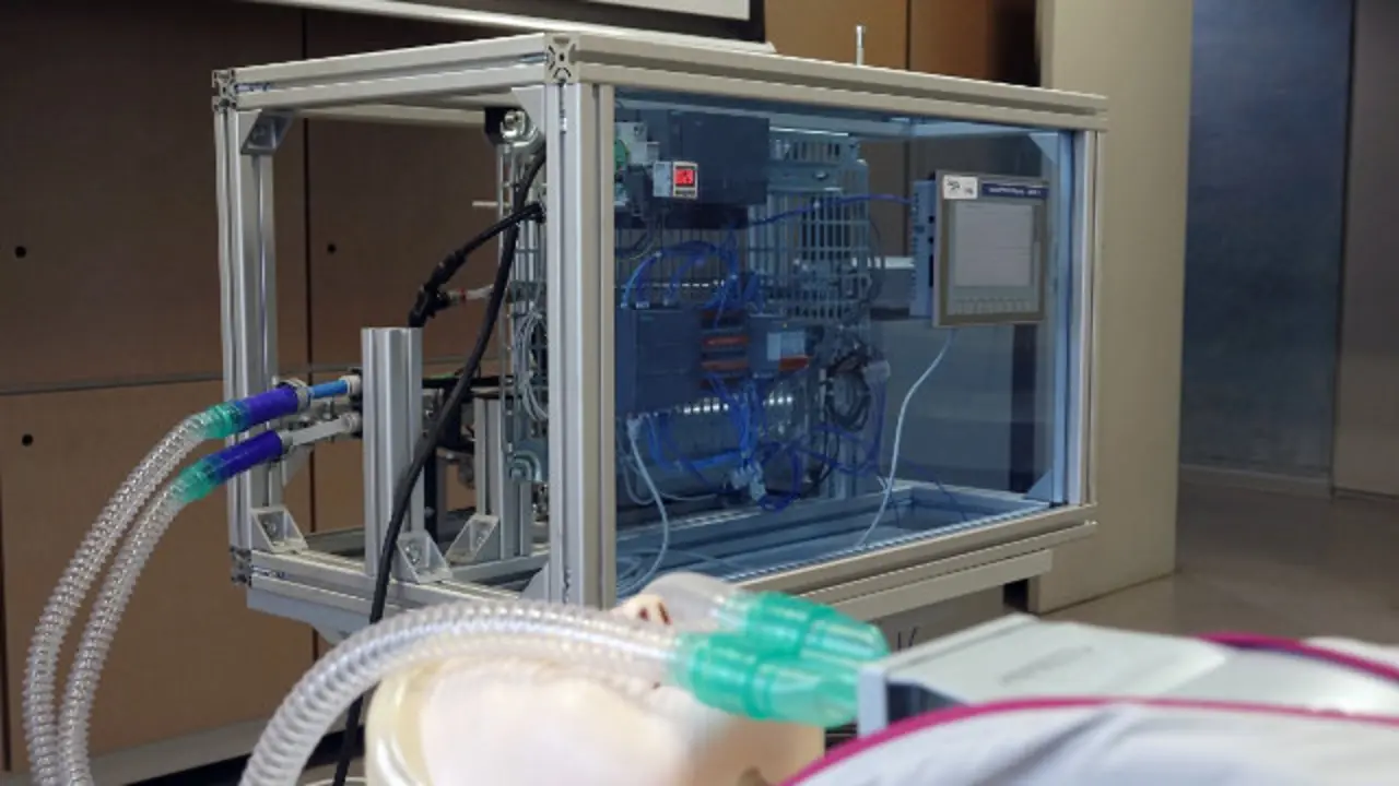 Imagen de un respirador asistido.EuropaPress