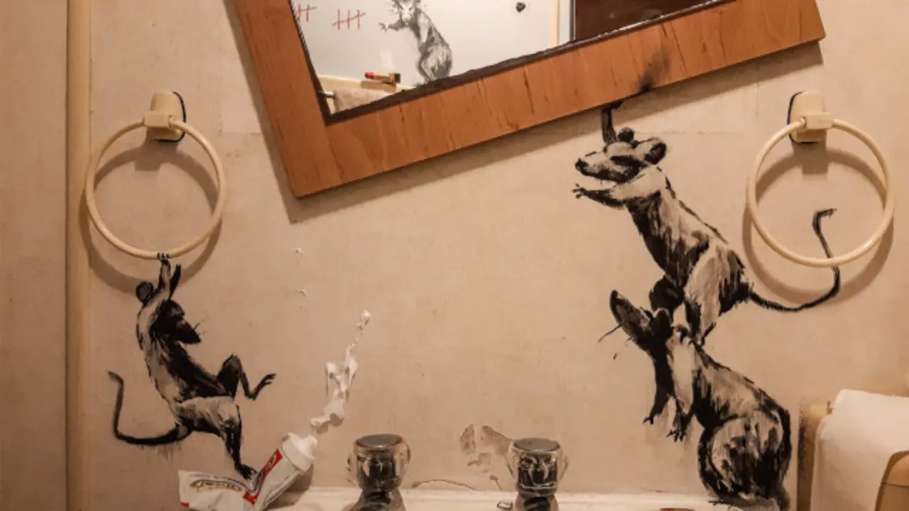 Una parte de la última creación de Bansky. INSTAGRAM