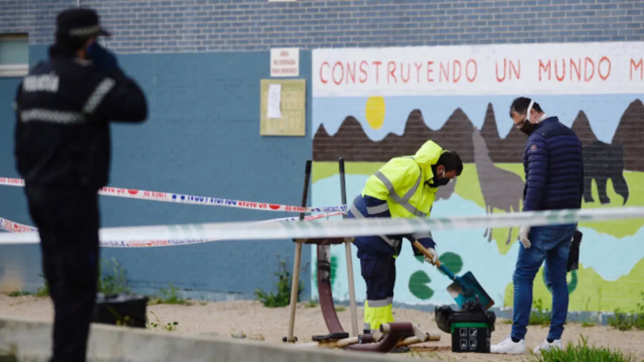 Lugar onde apareceu o corpo en Laguna de Duero. EFE
