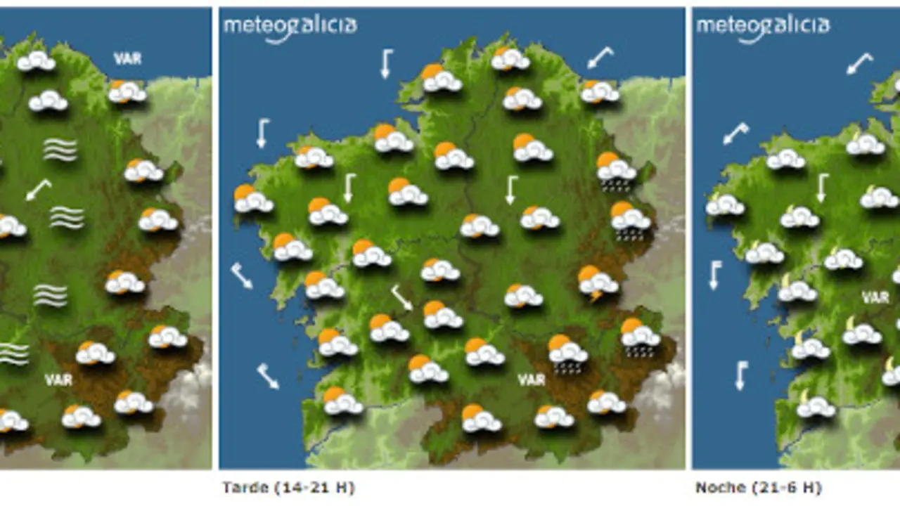 Previsión para este mércores. METEOGALICIA