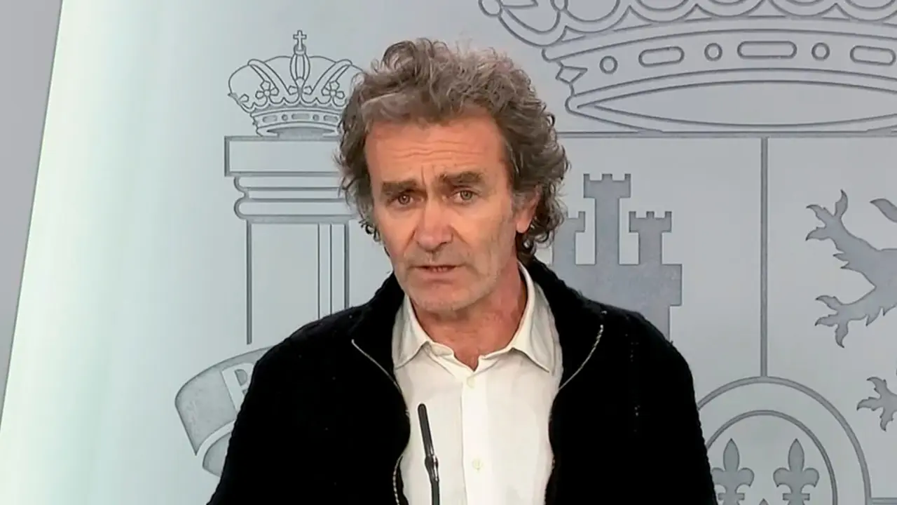 Fernando Simón, durante la rueda de prensa de este sábado. EFE