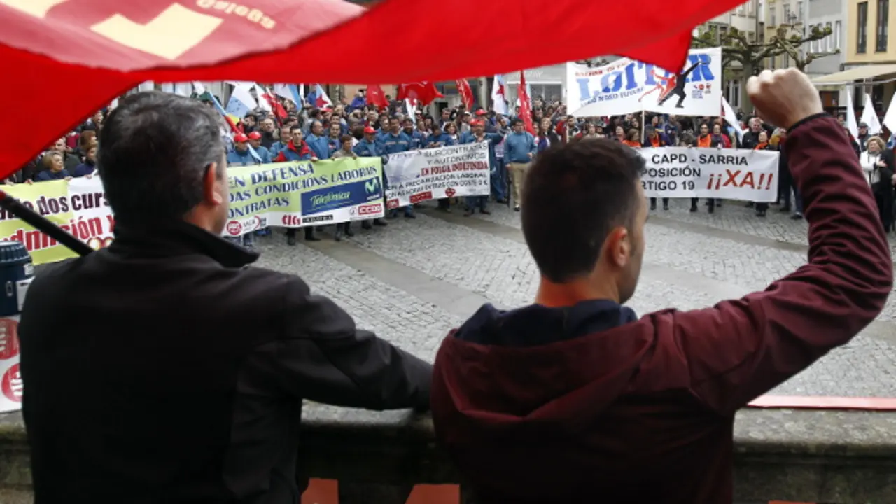 Una manifestación. XESÚS PONTE