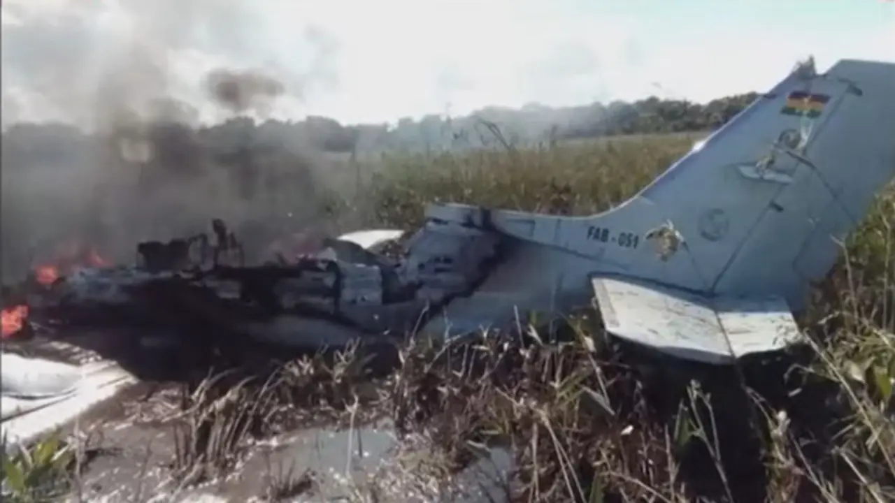 La avioneta siniestrada. YOUTUBE