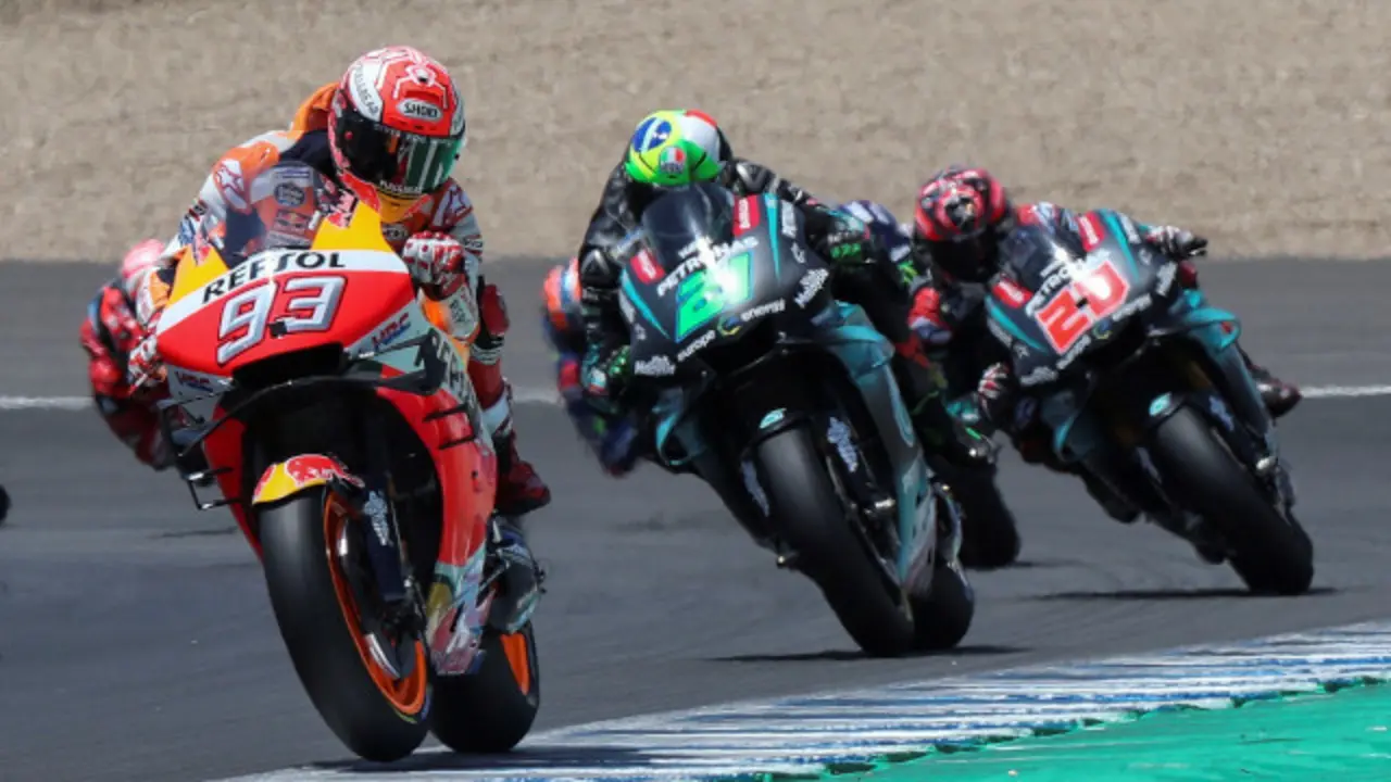 Marc Márquez no circuíto de Xérez o ano pasado. EFE