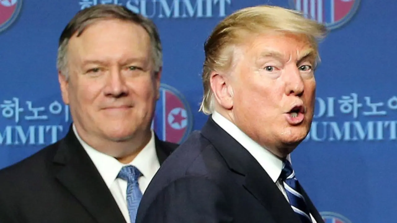 Mike Pompeo e Donald Trump, nun cumio en Hanoi.LUONG THAI LINH (Efe)