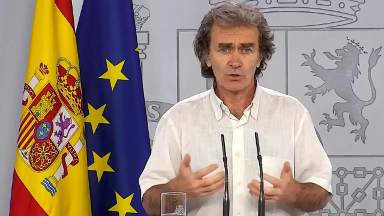 Fernando Simón, este domingo en rolda de prensa. EFE