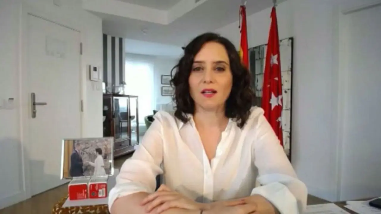 Ayuso, en el apartahotel. EP