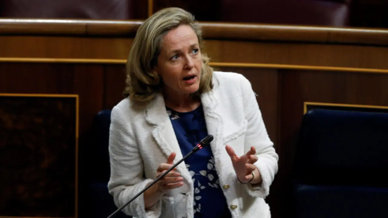 La ministra Nadia Calviño. KIKO HUESCA