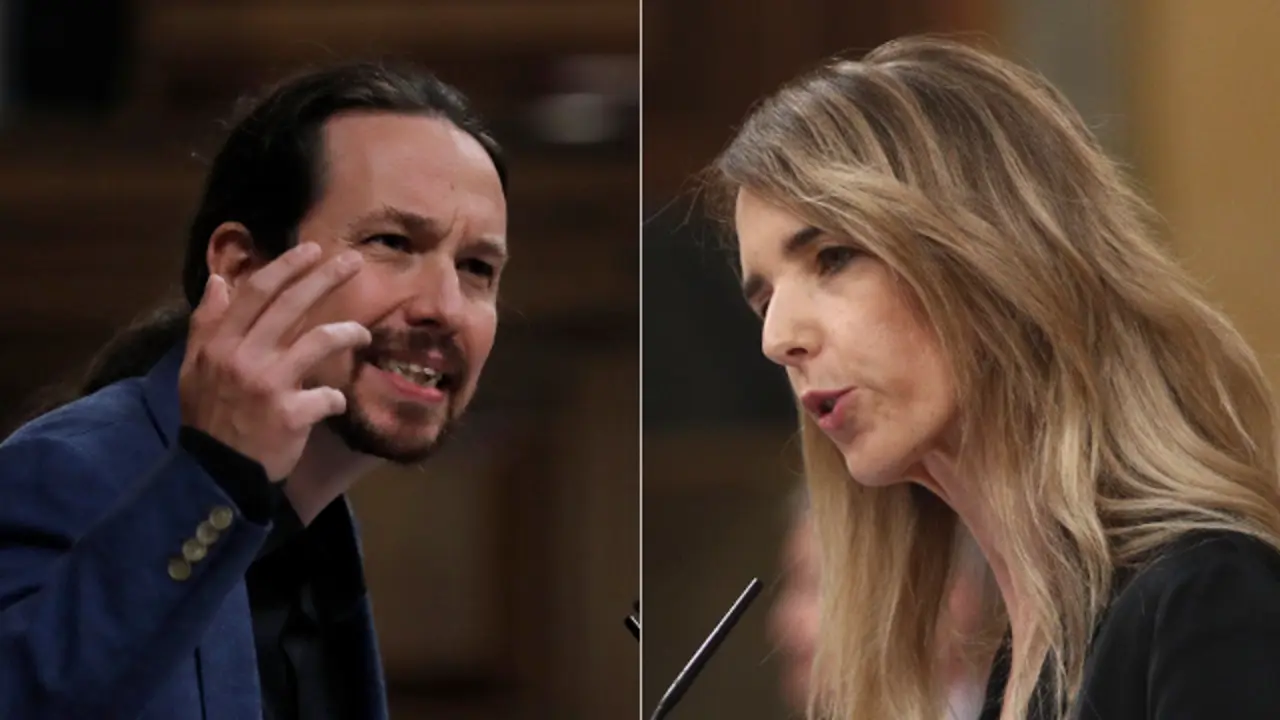 Pablo Iglesias y Cayetana Álvarez de Toledo. EFE EP