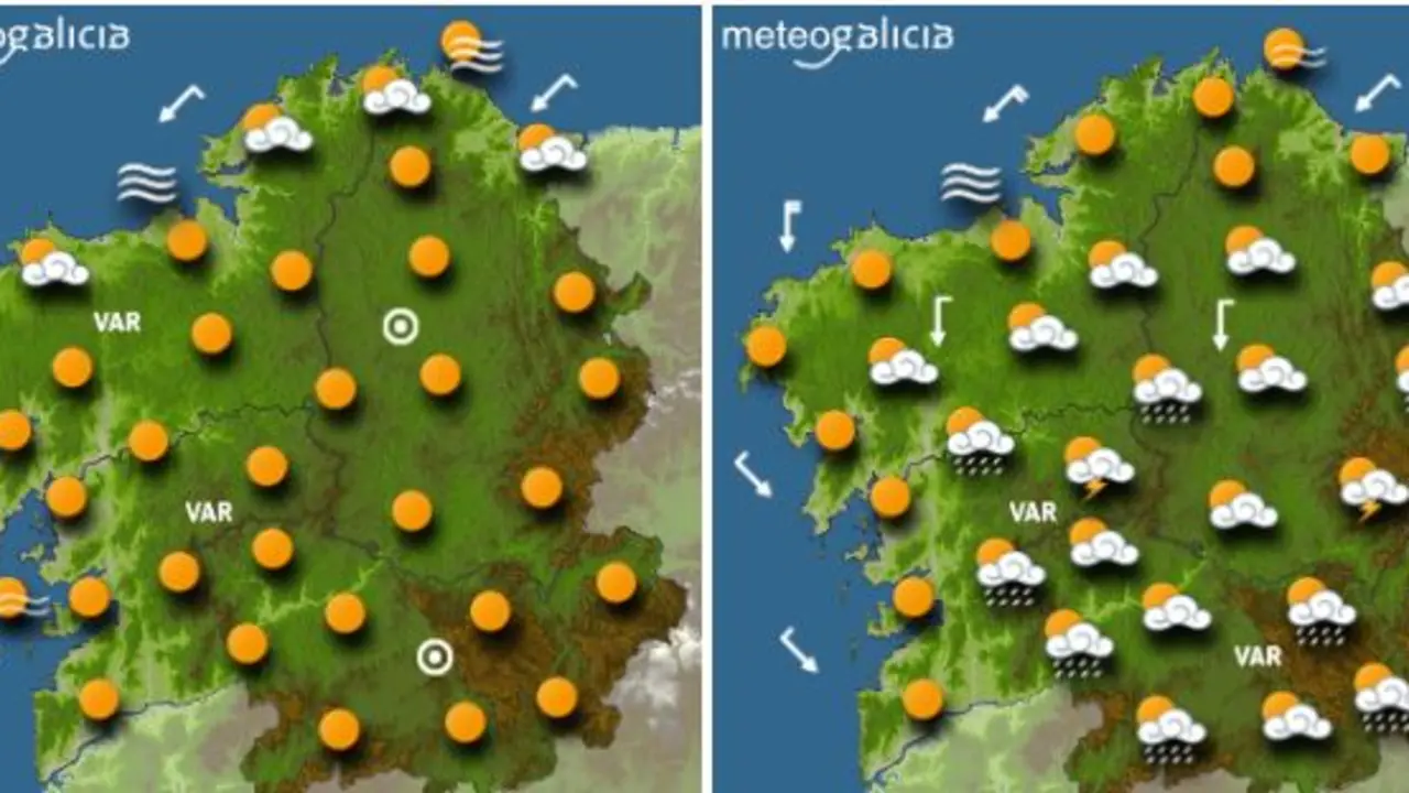 Previsión de MeteoGalicia para este venres