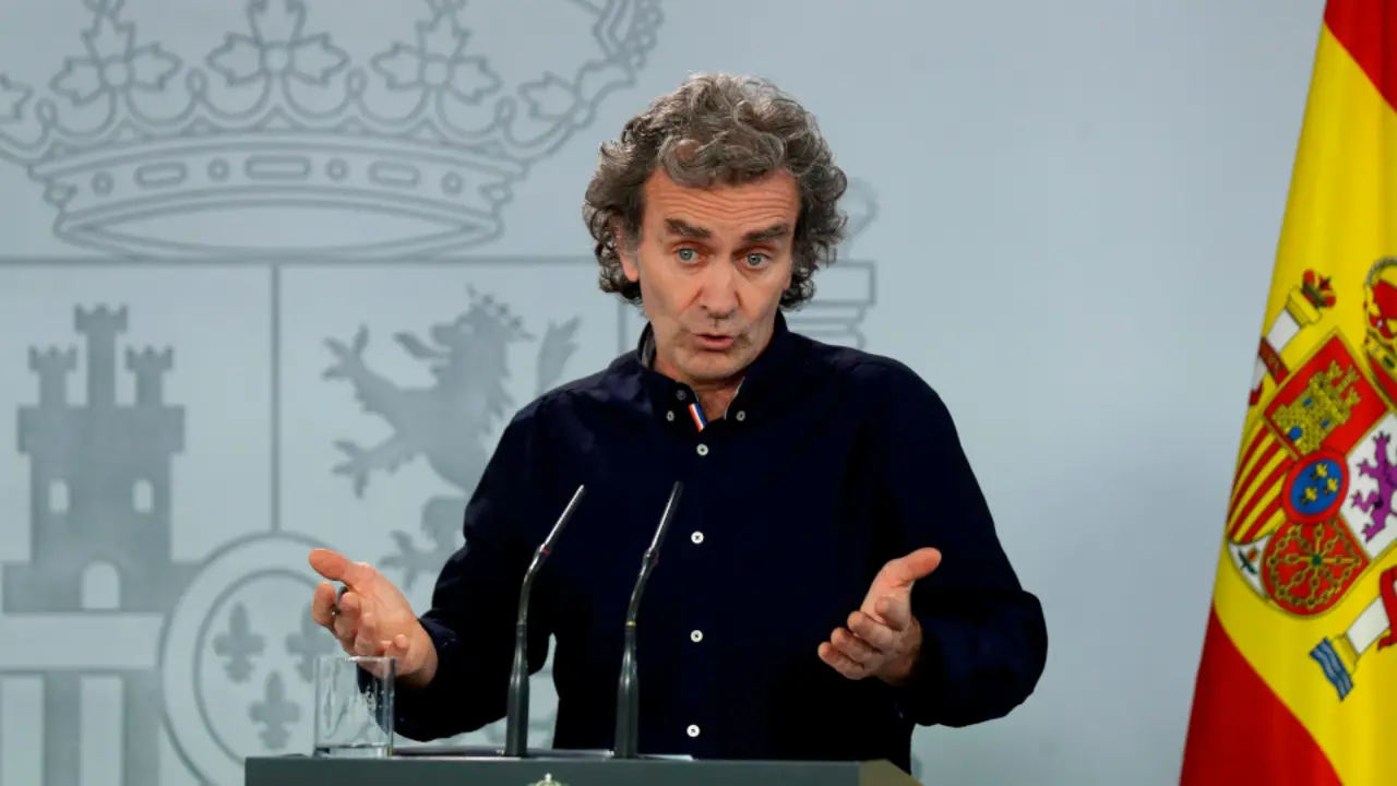 Fernando Simón, durante la rueda de prensa de este jueves. KIKO HUESCA (EFE)