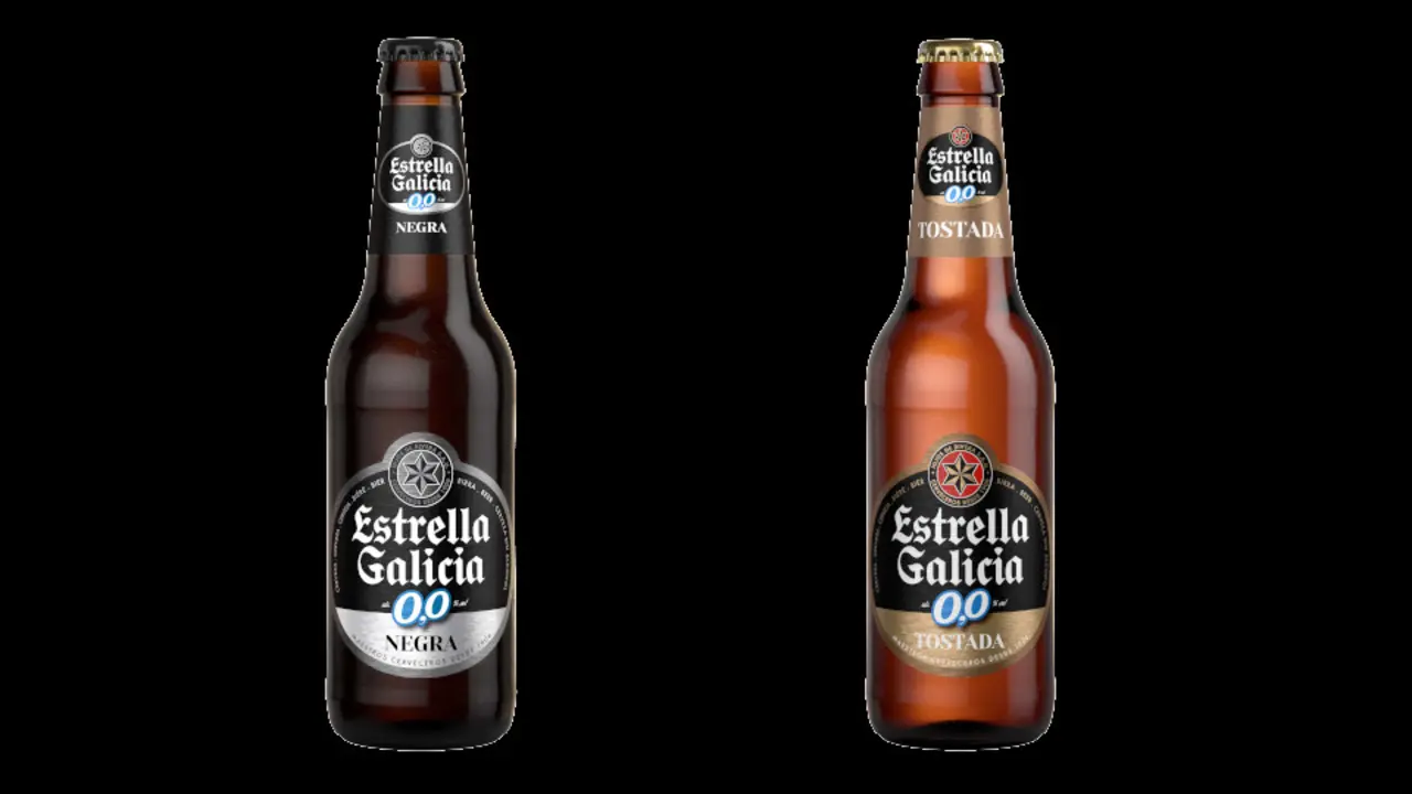 Estrella Galicia 0,0 Negra e Tostada. HIJOS DE RIVERA