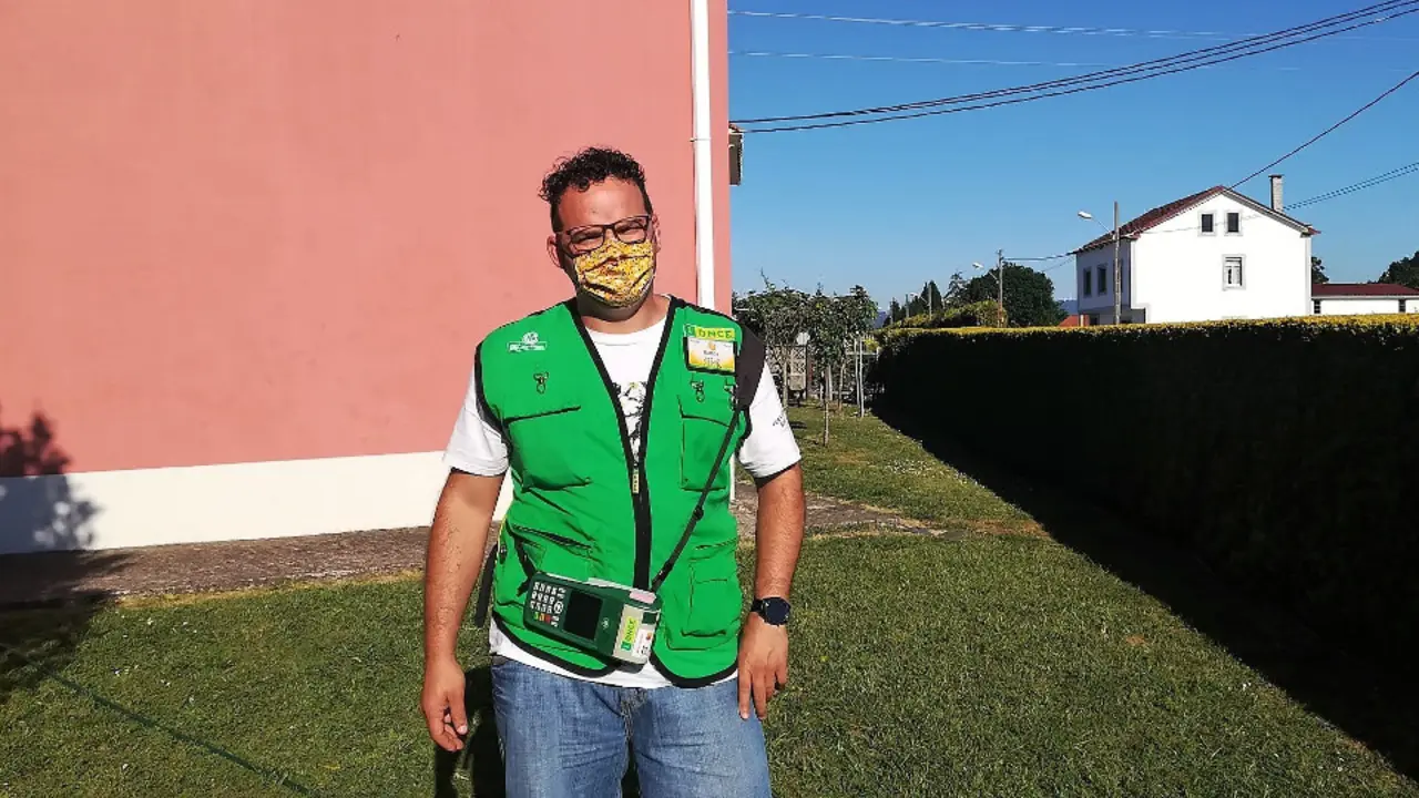 Uno de los vendedores de la Once que volverán el lunes a las calles. EUROPA PRESS