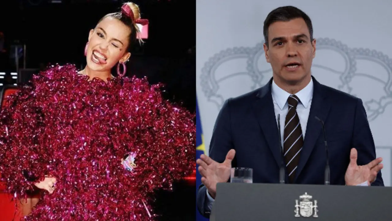 Miley Cyrus y Pedro Sánchez. EP