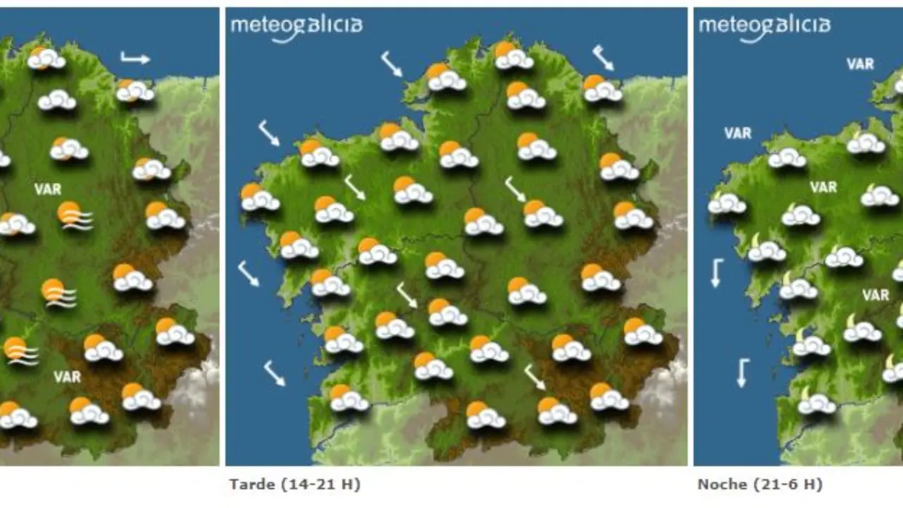 Previsión para este xoves. METEOGALICIA