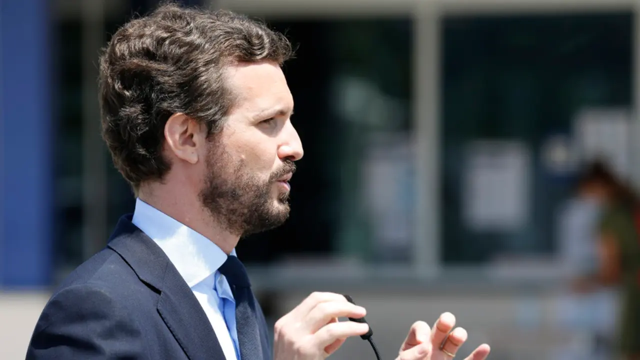 El presidente del PP Pablo Casado. LUIS TEJIDO (EFE)