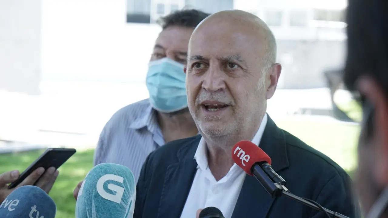 Pancho Casal, este luns en Vigo. MAREA GALEGUISTA