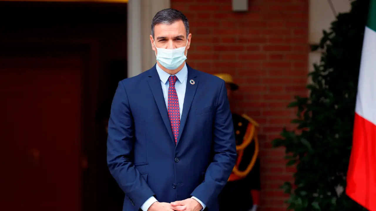 El presidente del Gobierno, Pedro Sánchez, en el Palacio de la Moncloa. CHEMA MOYA (EFE)