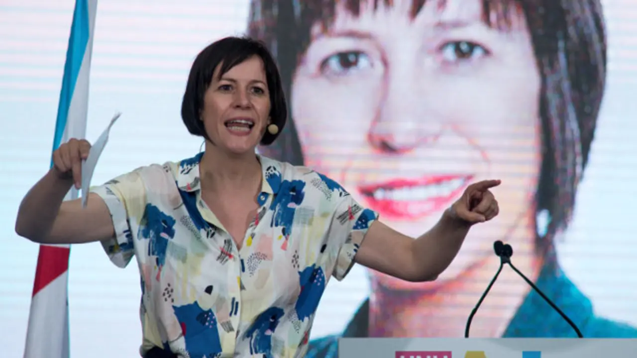 Ana Pontón, nun mitin da camapaña. BRAIS LORENZO