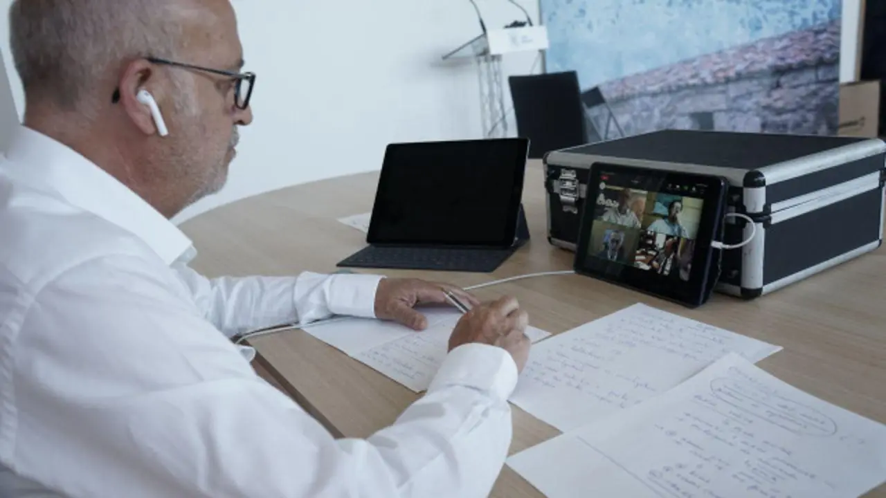 Encuentro telemático de Pancho Casal con los rectores. MAREA GALEGUISTA