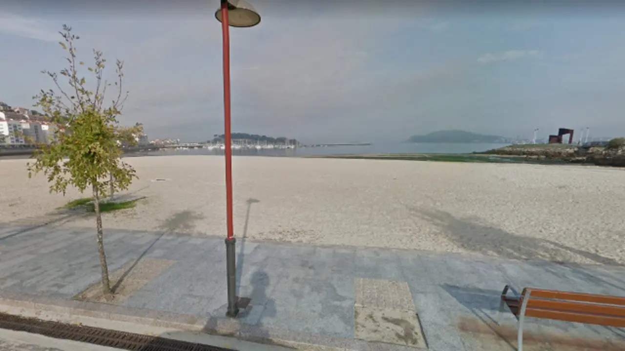 Playa de Santa Marta, en Baiona. GOOGLEMAPS