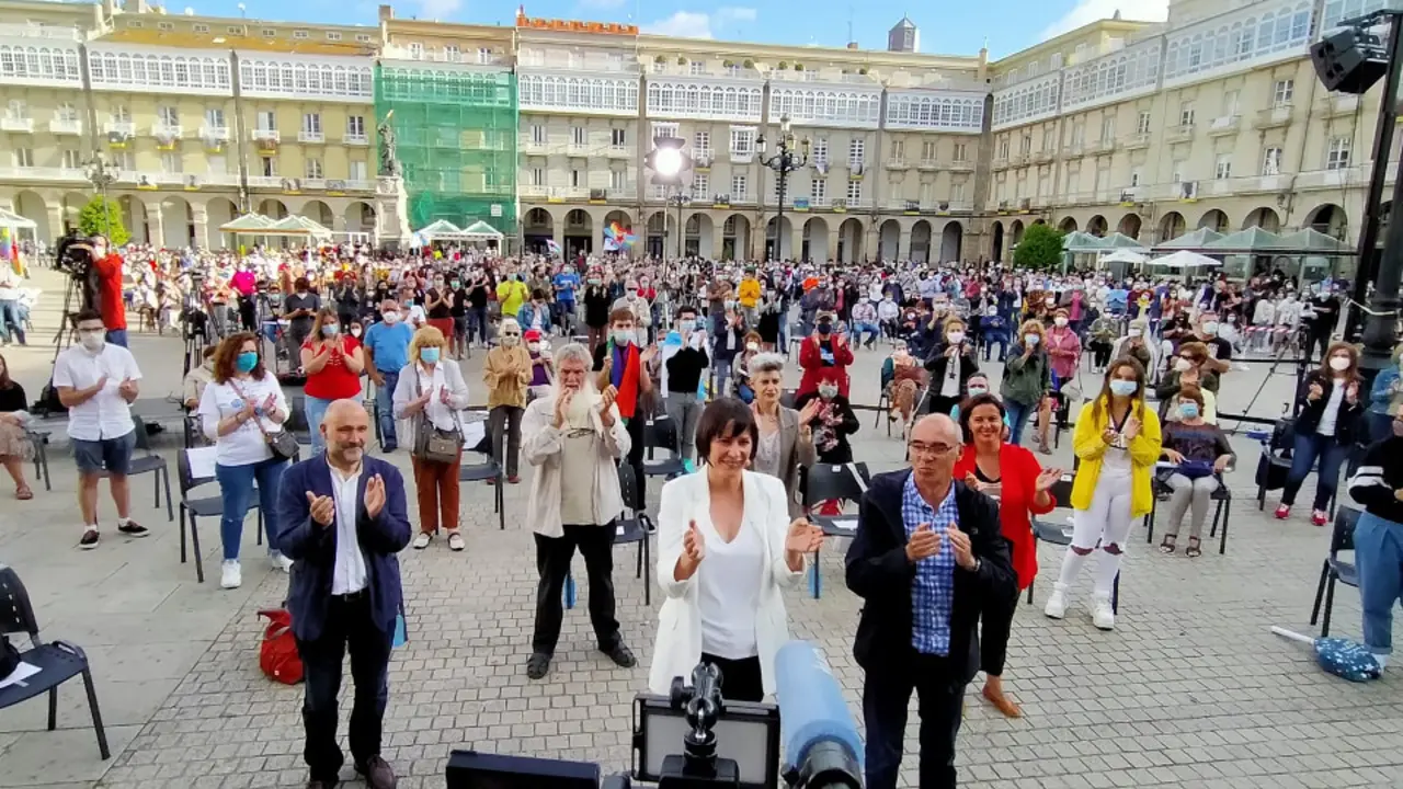 Mitin do BNG en A Coruña. OBLOQUE