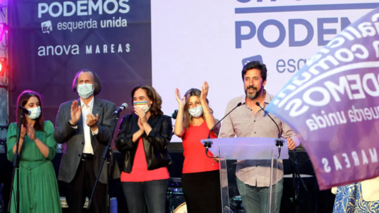 Final de campaña de Gómez Reino en Santiago de Compostela. XOÁN REY (Efe)