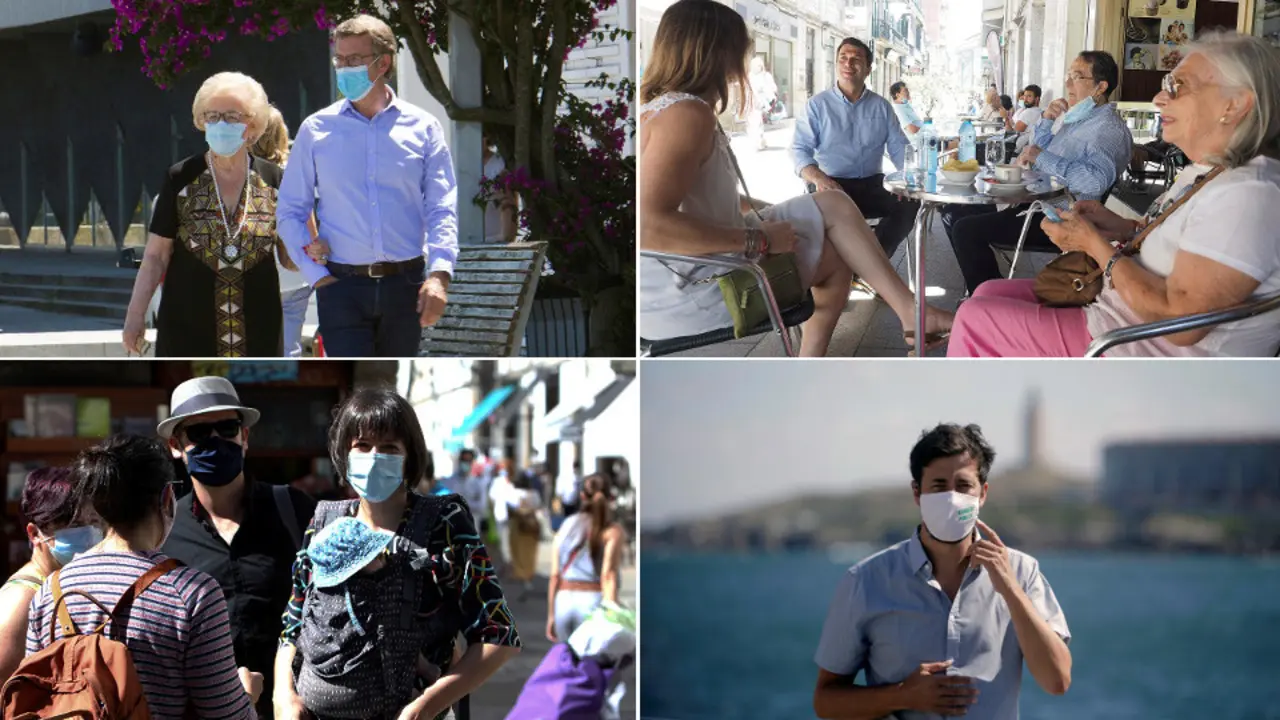 Los candidatos, en la jornada de reflexión. EFE