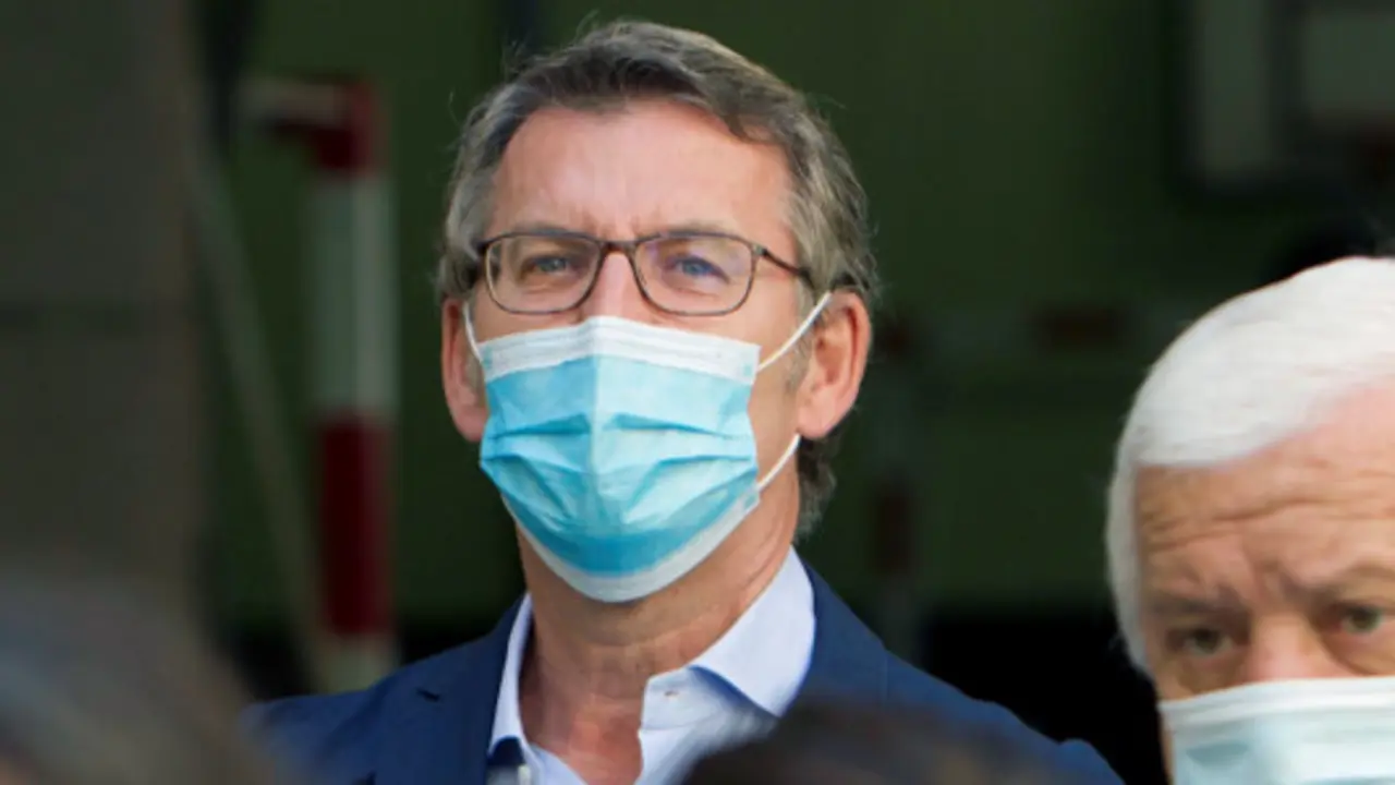 Feijóo, antes de votar en Vigo. SALVADOR SAS