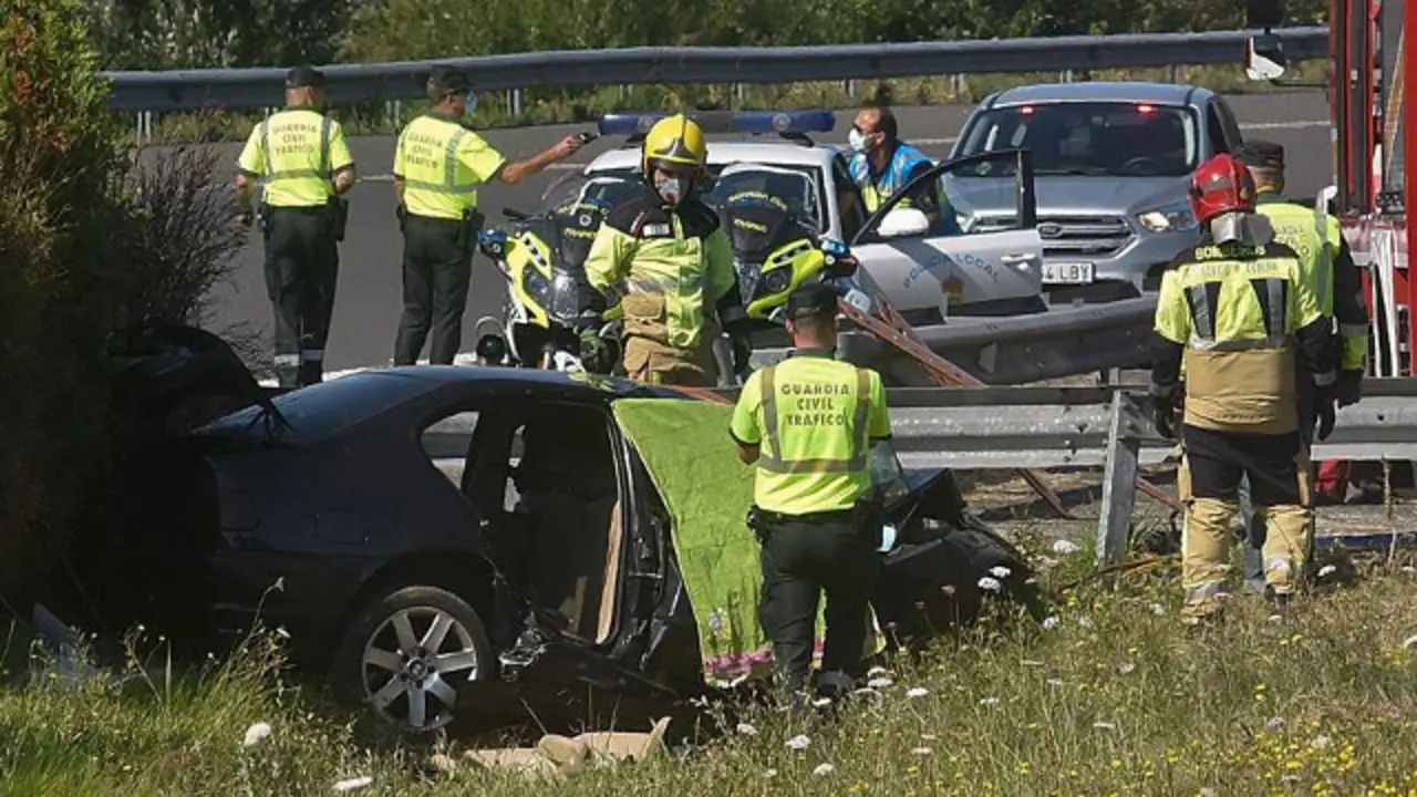 Accidente mortal en Abegondo. CABALAR