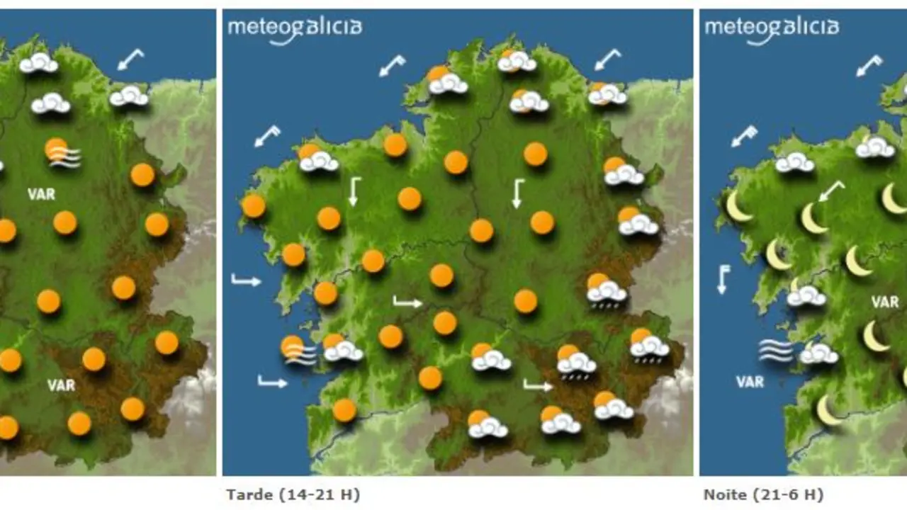 A previsión para este domingo