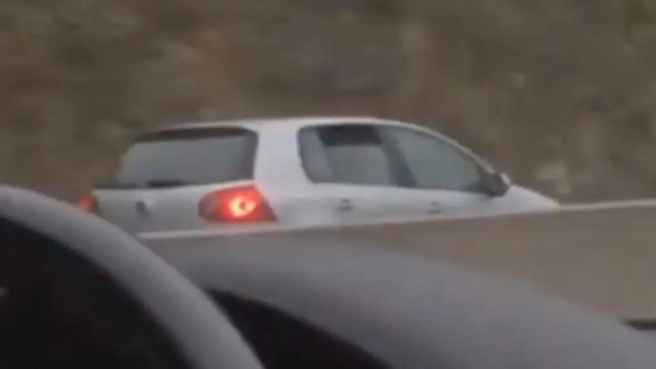 El coche que circulaba en sentido contrario. EUROPA PRESS