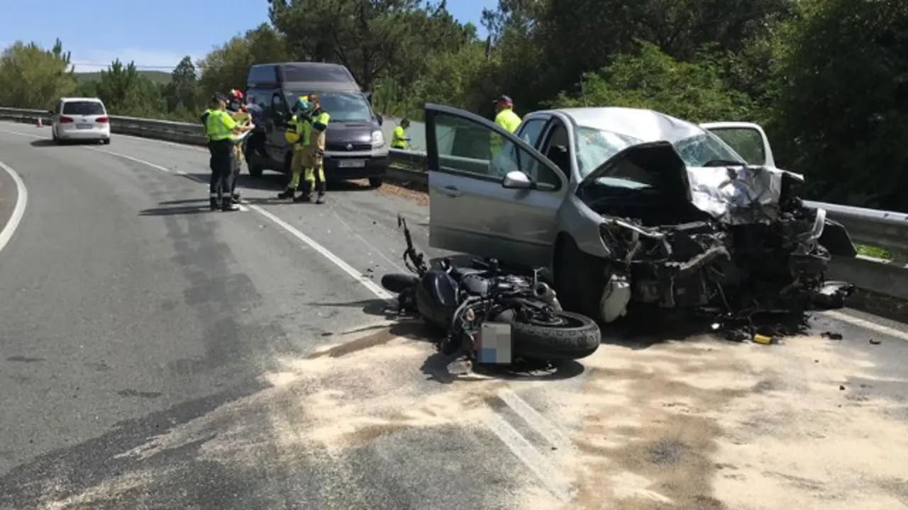 Imaxe do suceso en Dumbría. DXT