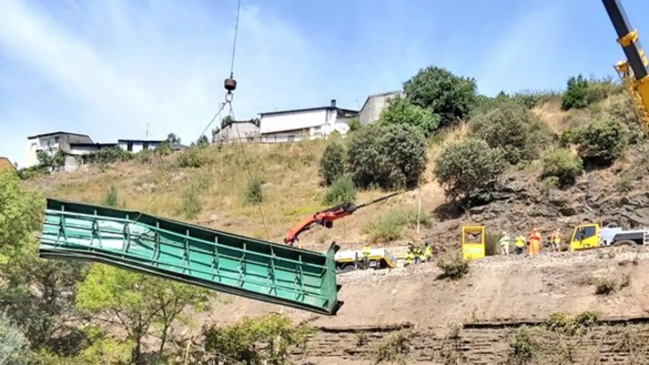 Retirada dos vagóns do Sil. ADIF
