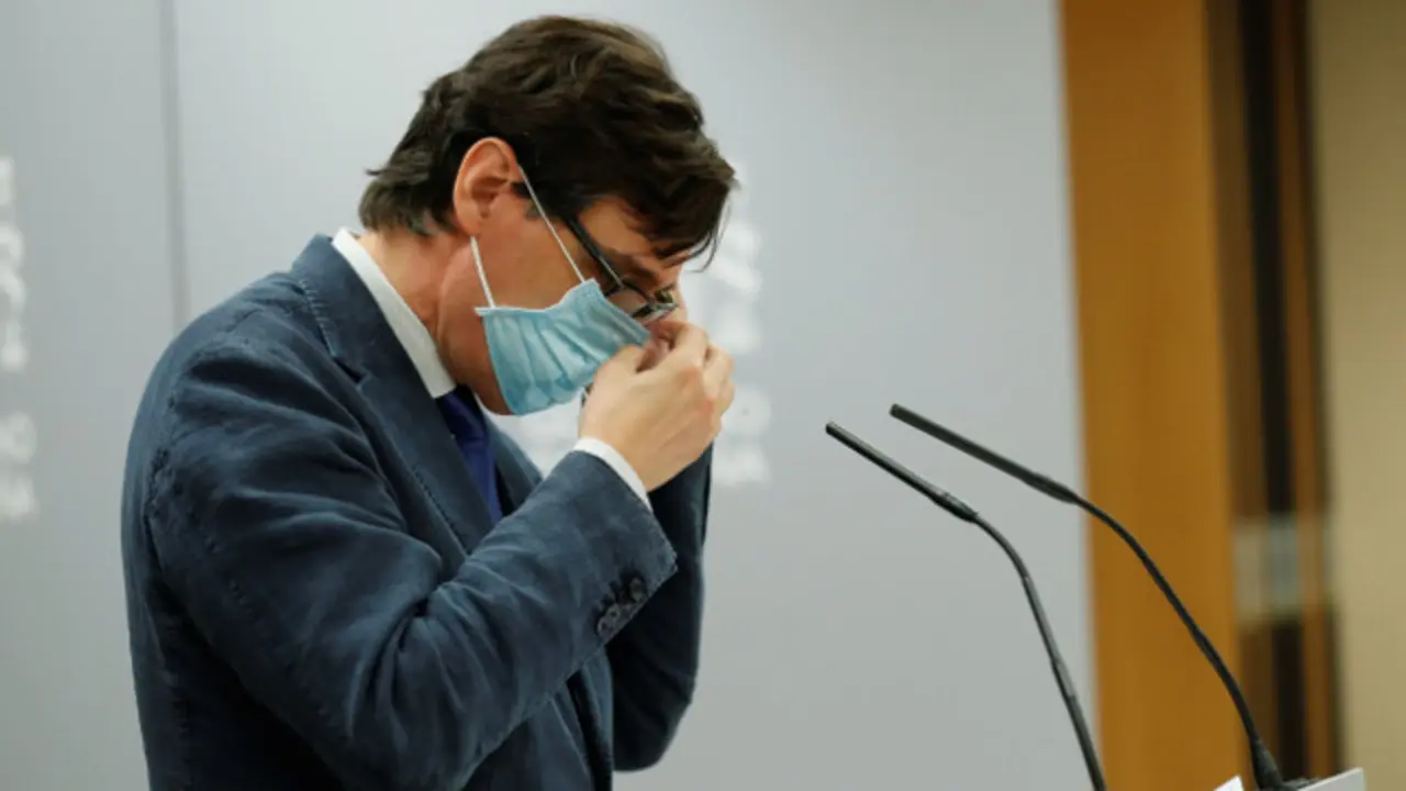 Salvador Illa, este viernes. EFE