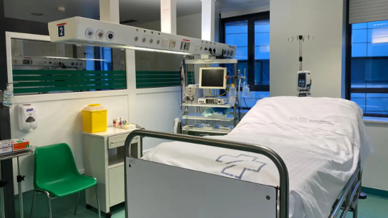 Las camas de la Uci de Montecelo. DP