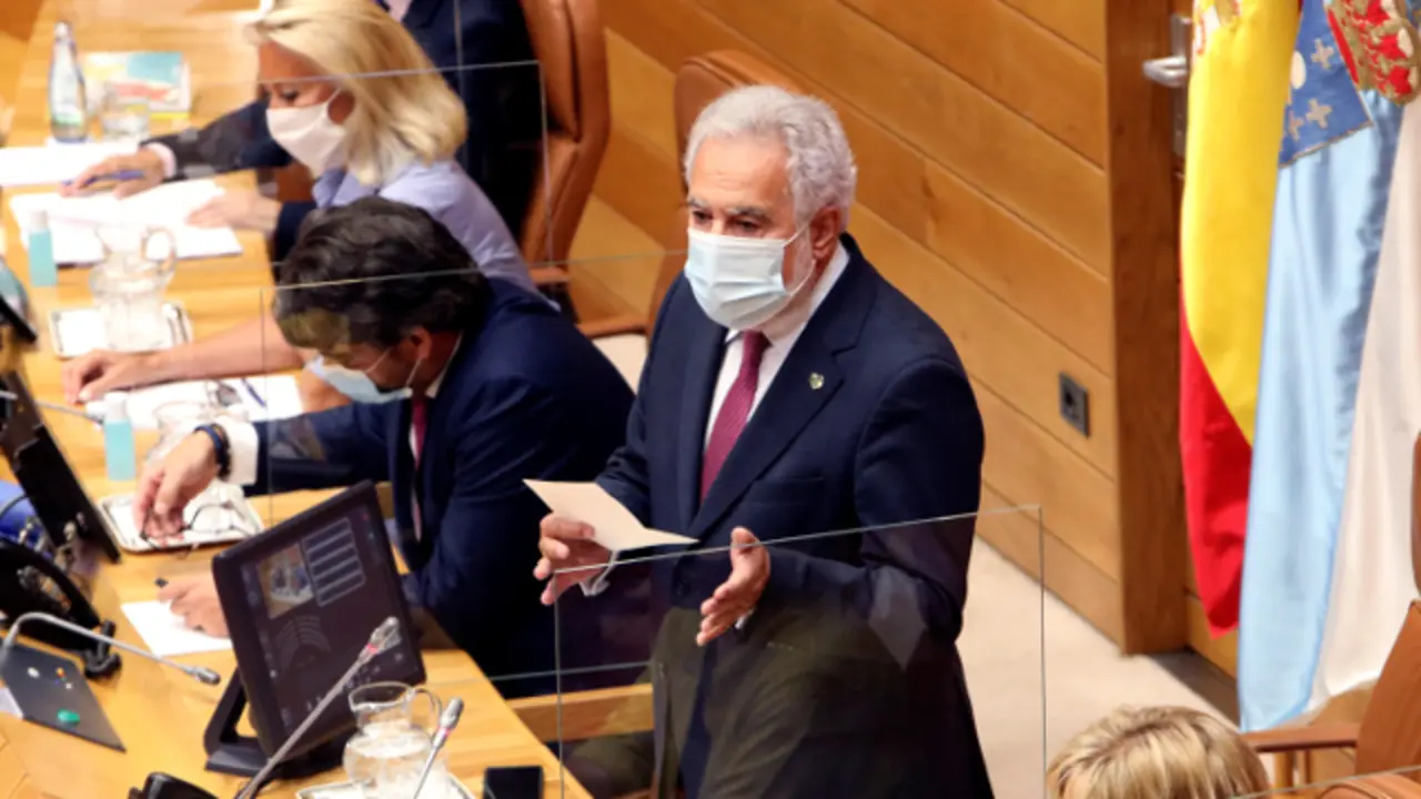 Miguel Santalices en el Parlamento.XOÁN REY