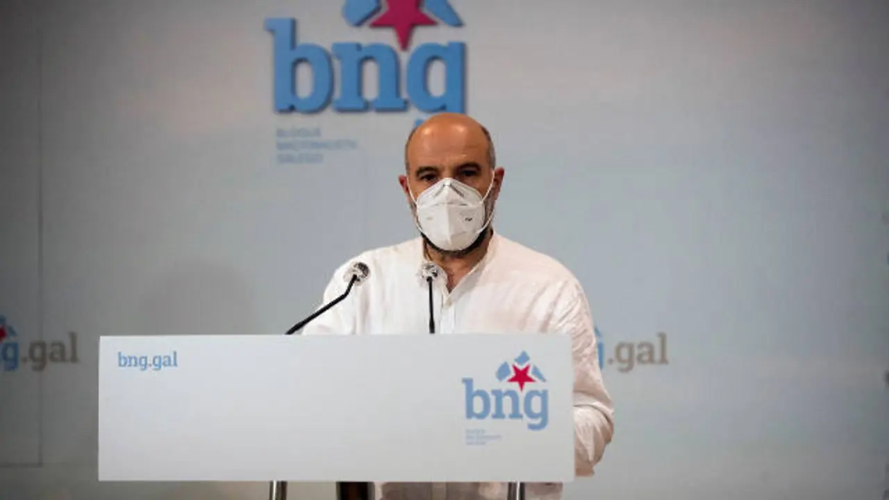 El diputado del BNG en el Congreso, Néstor Rego en una comparecencia. EFE