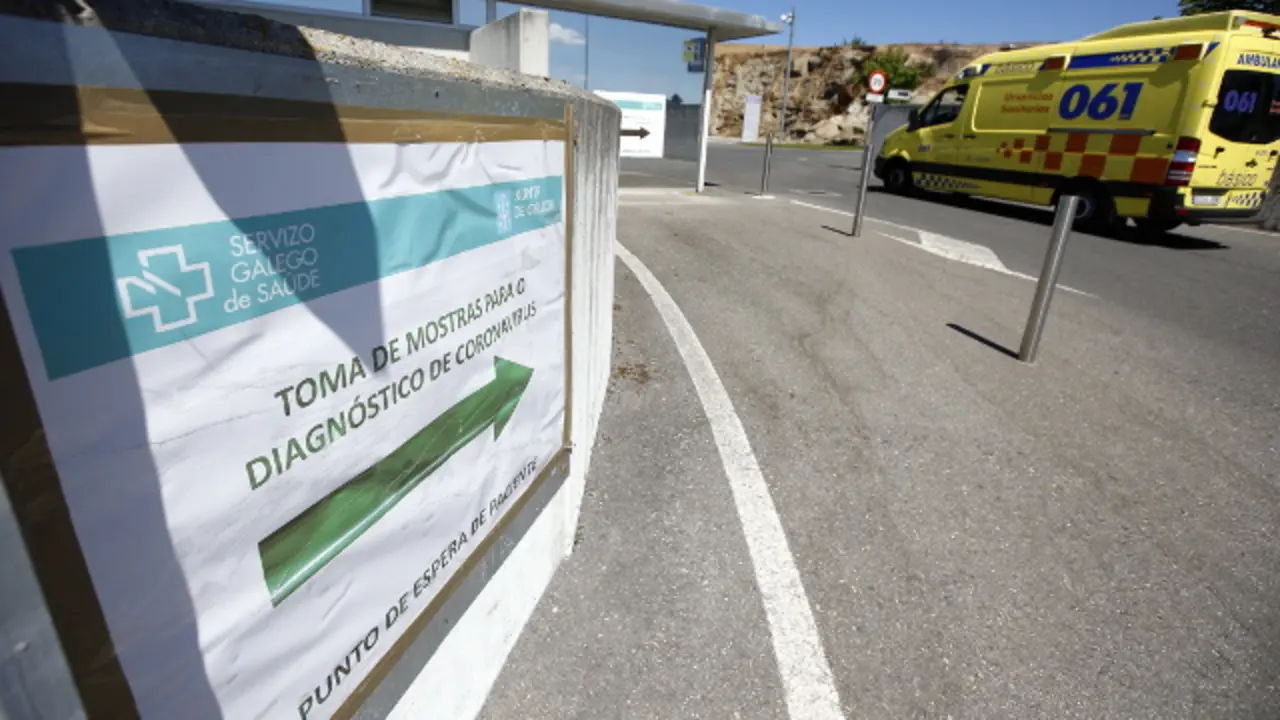 Zona de toma de mostras para detectar coronavirus no Hula. SEBAS SENANDE