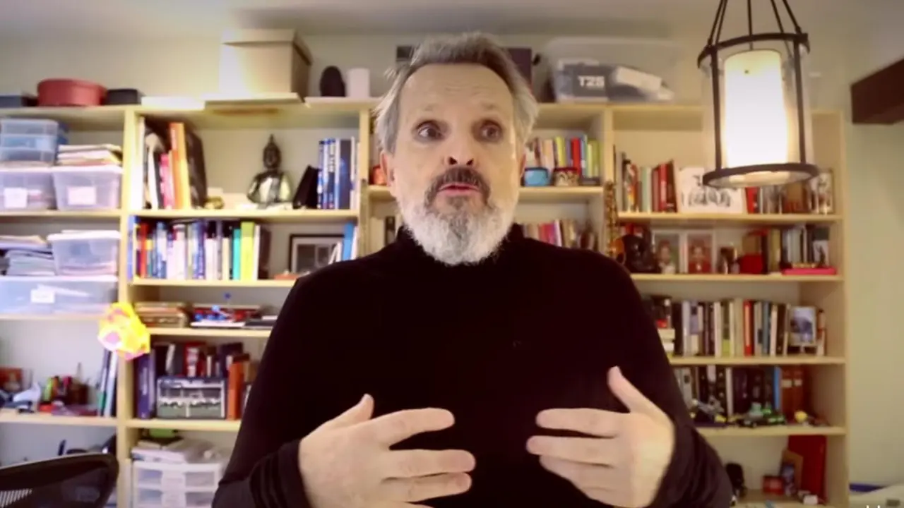 Miguel Bosé, en una captura de su perfil de Instagram.