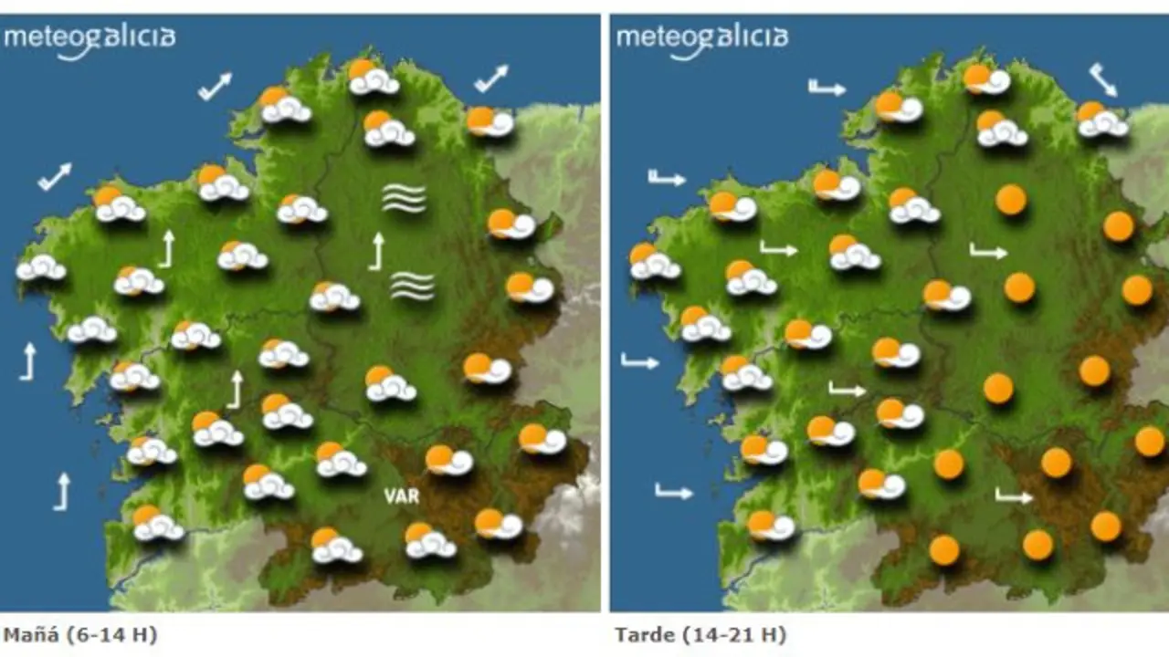 Previsión de Meteogalicia. EP