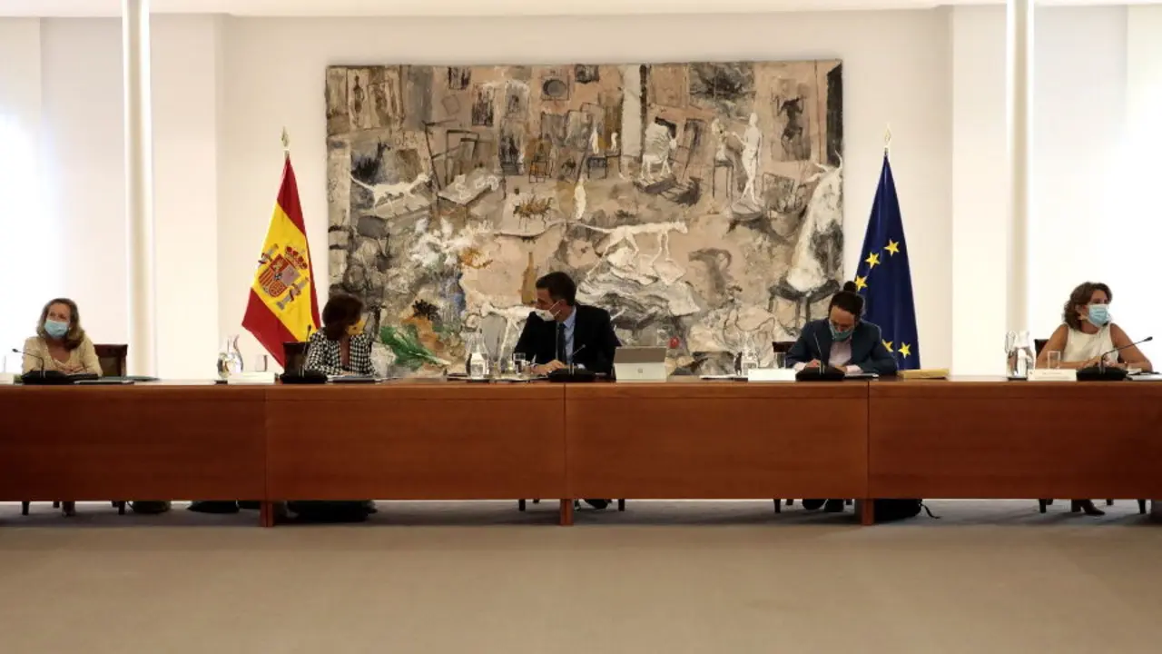Reunión do Consello de Ministros en Moncloa, este martes. EFE
