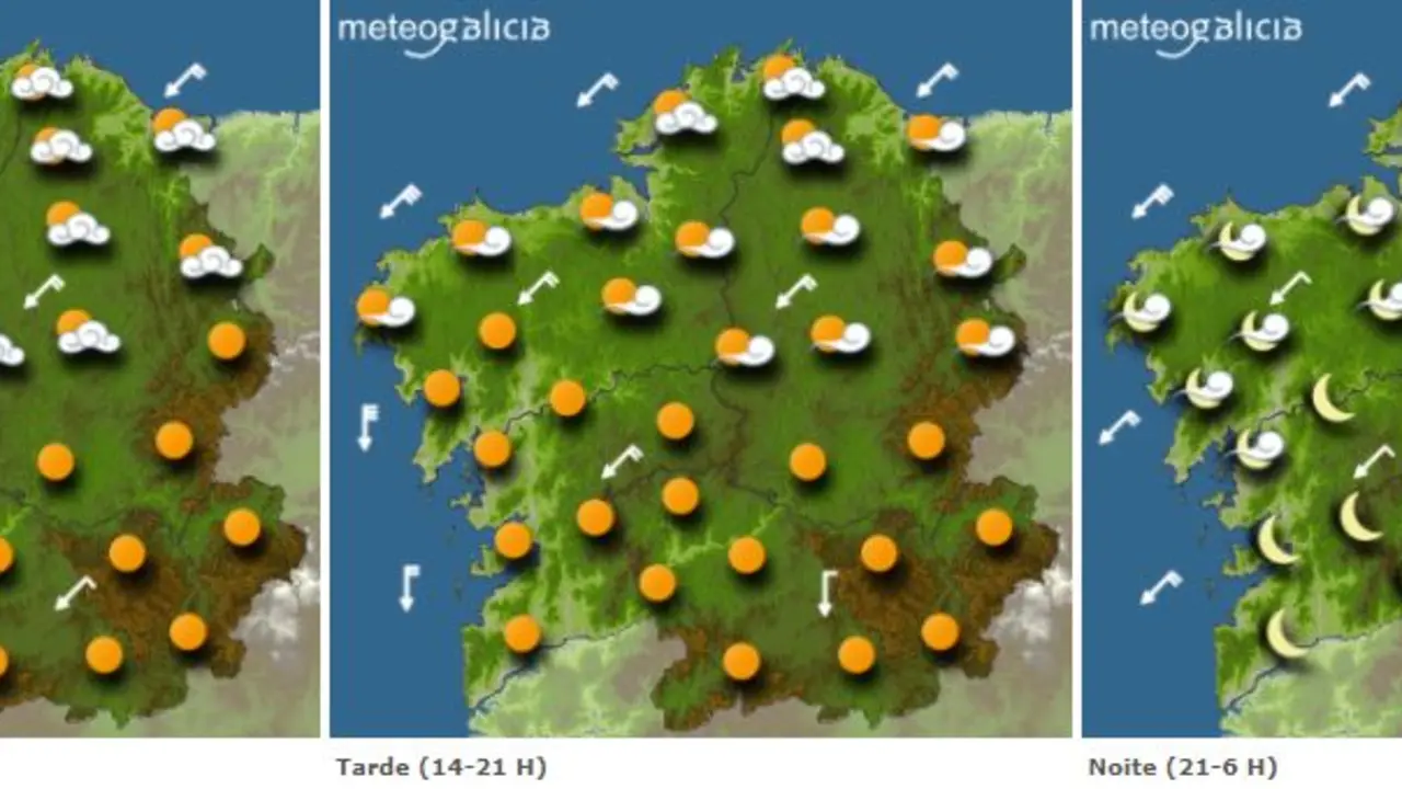 Previsión de MeteoGalicia para este lunes